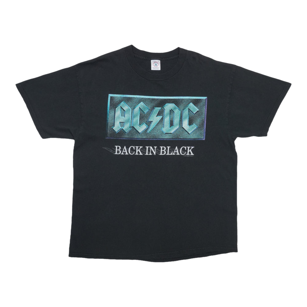1996 AC/DC Back in Black Shirt Front