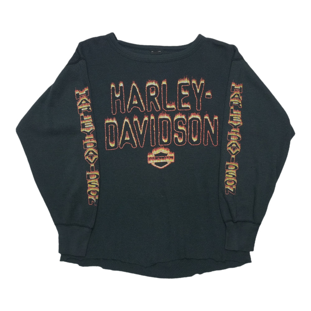 2000s Harley Davidson San Jose California Thermal Shirt Front