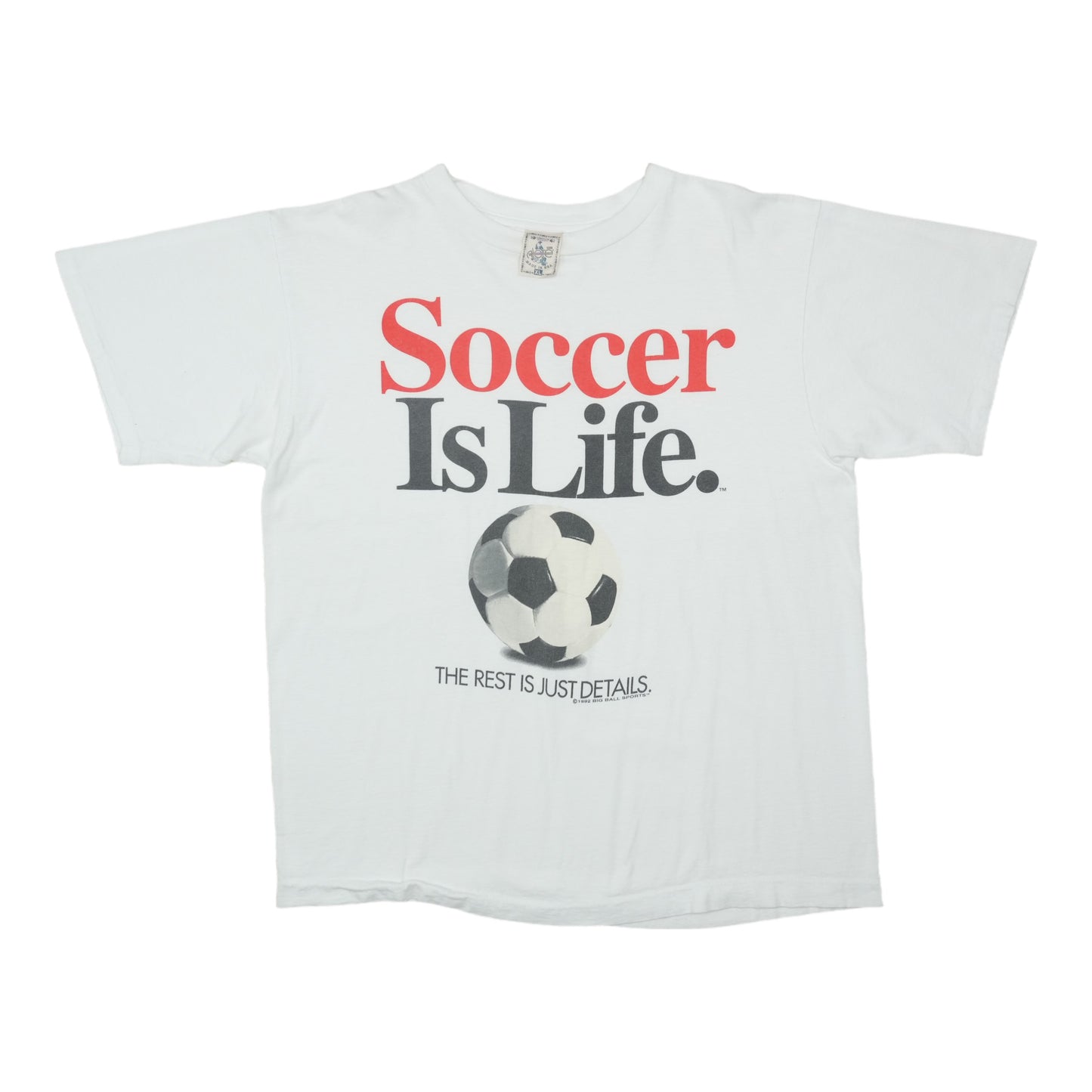 1992 Soccer Is Life Shirt Front