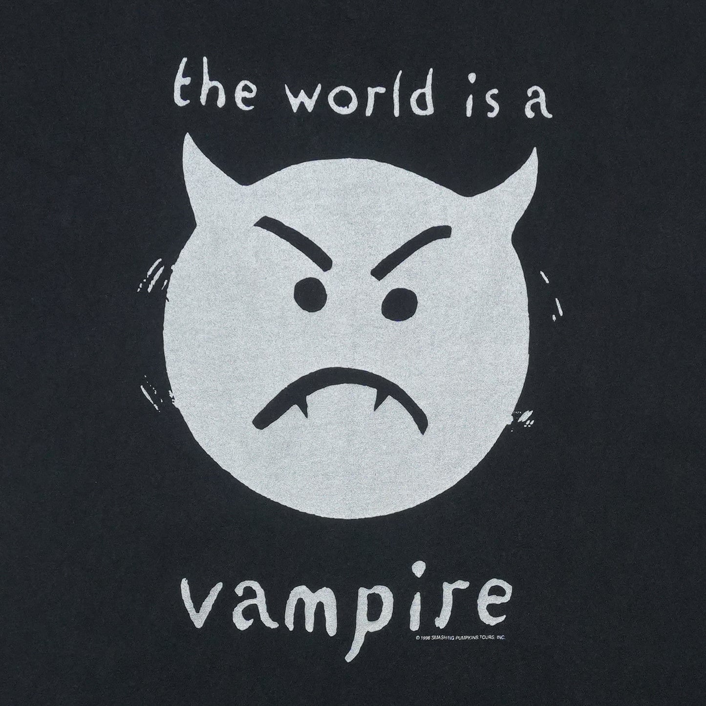 1996 Smashing Pumpkins The World Is A Vampire Shirt Front Graphic
