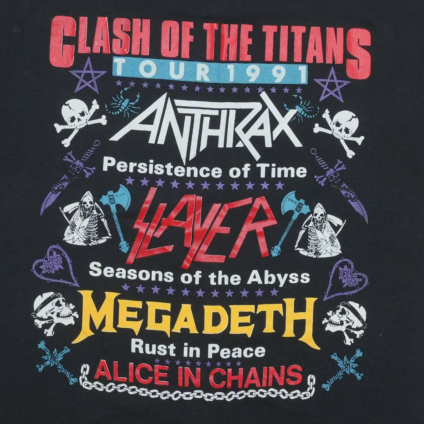1991 Clash of the Titans Tour Shirt