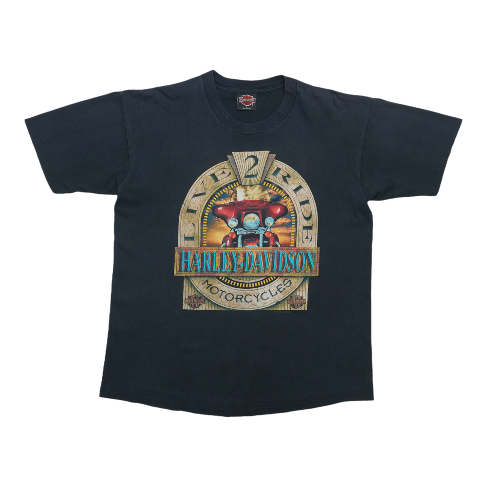 1992 Harley Davidson Live 2 Ride Badge ShirtFront