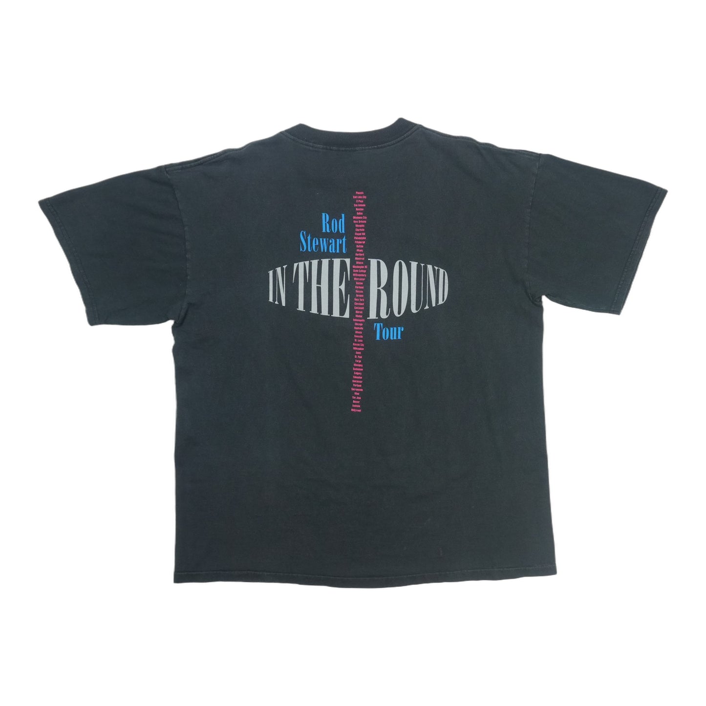 1996 Rod Stewart In The Round Tour Shirt Back