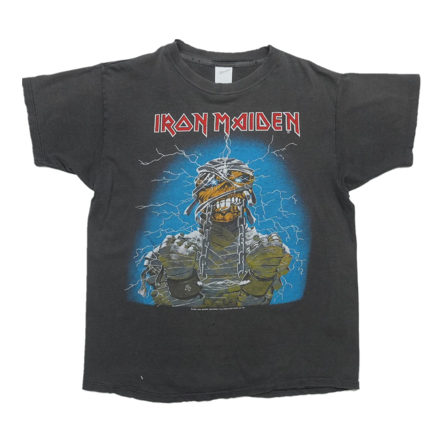 1984 Iron Maiden World Slavery Tour Shirt Front