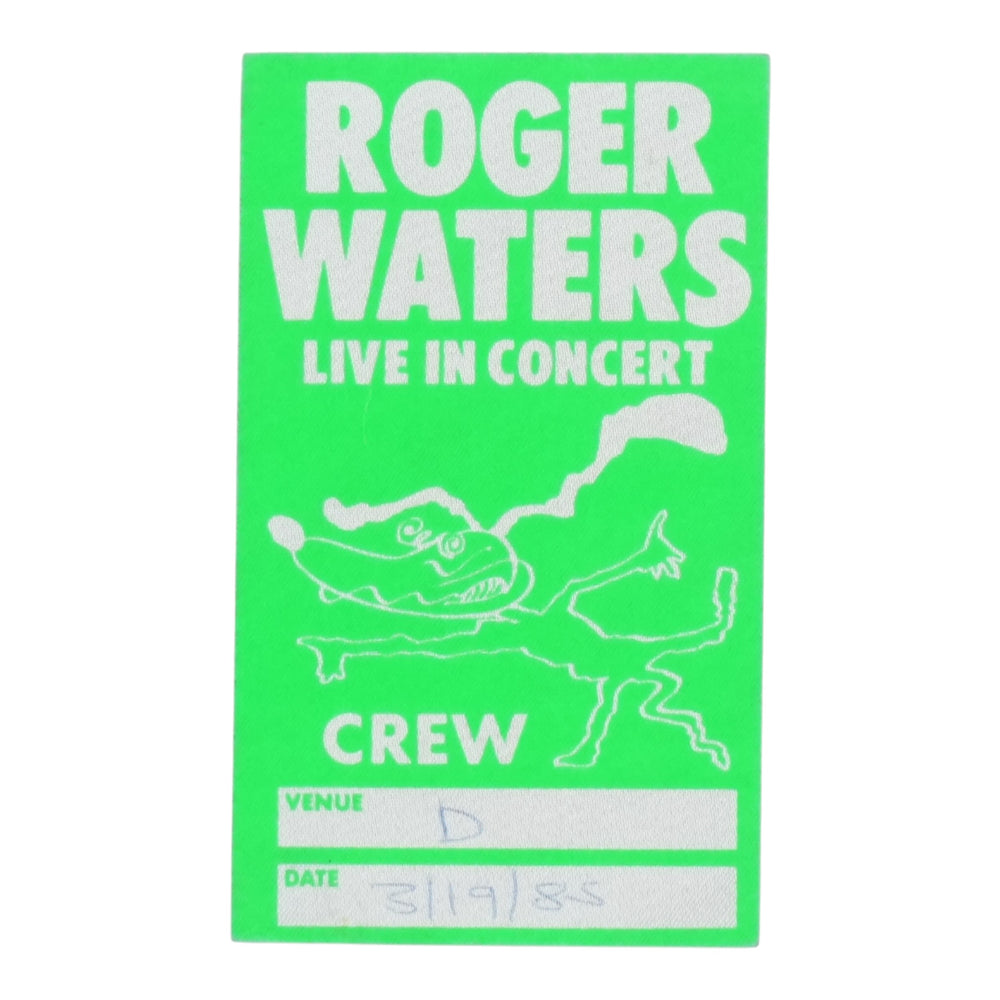 1985 Roger Waters Live in Concert Backstage Pass - front