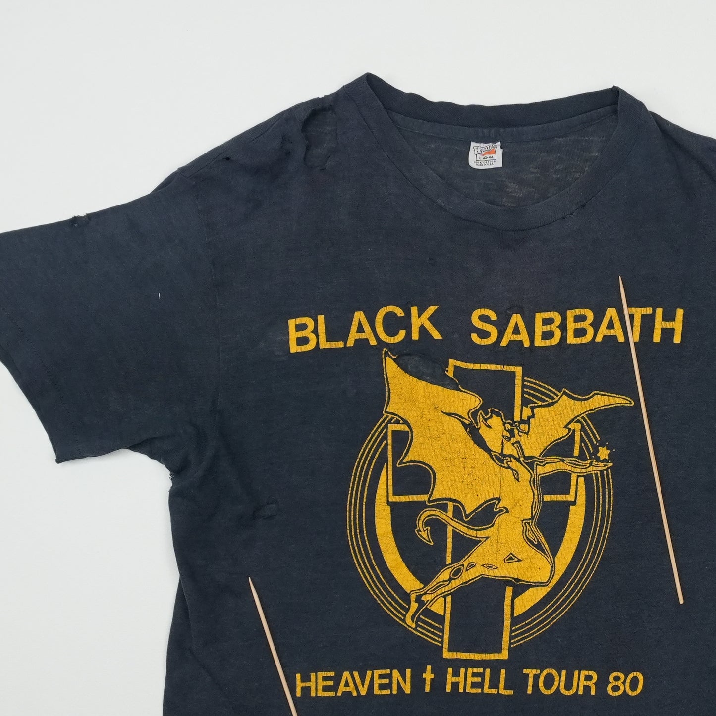 1980 Black Sabbath Heaven & Hell Tour Shirt Detail 4