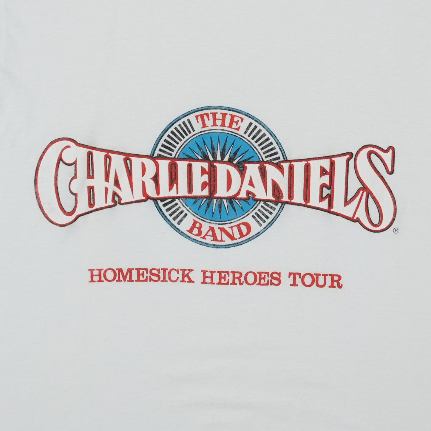 1980s Charlie Daniels Band Homesick Heroes Tour Shirt Detail 2