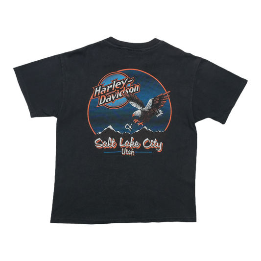 1990s Harley Davidson Swooping Eagle ShirtBack