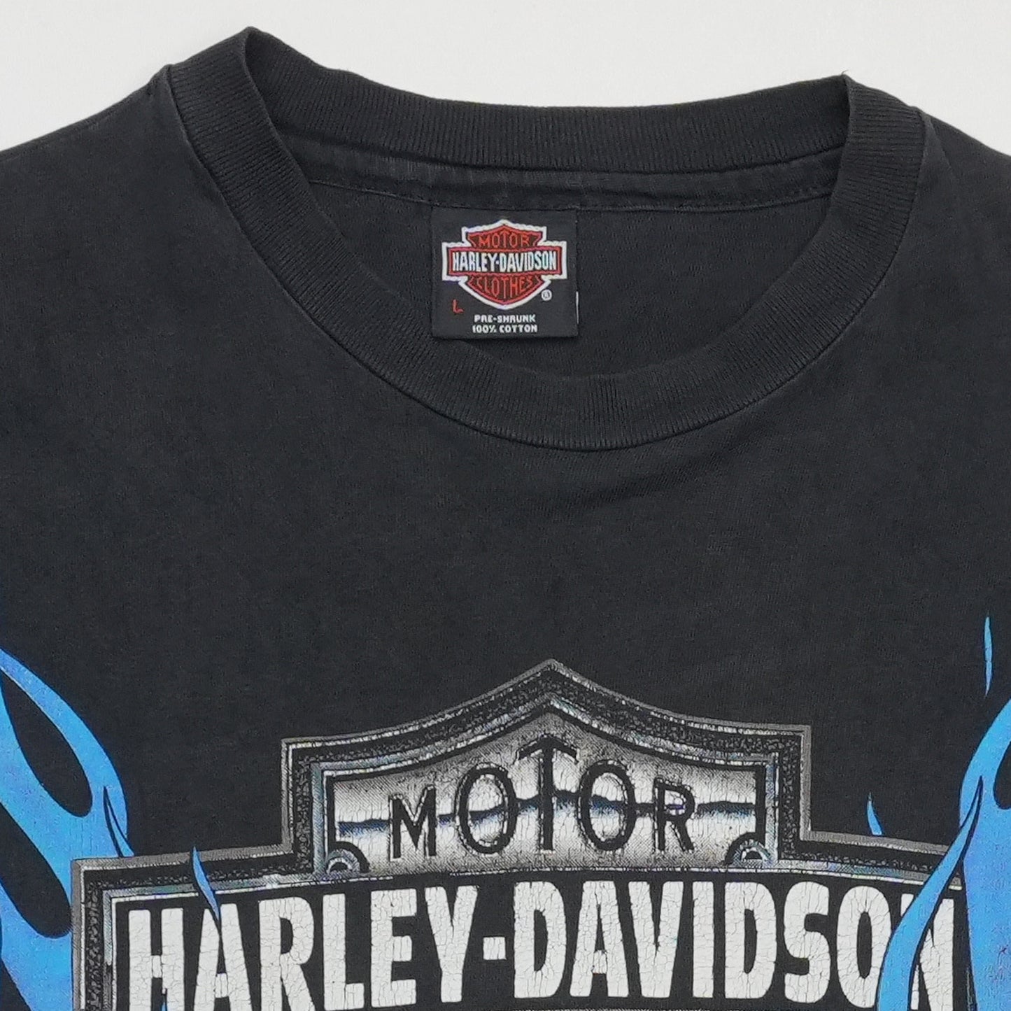 1993 Harley Davidson Blue Flame Shirt