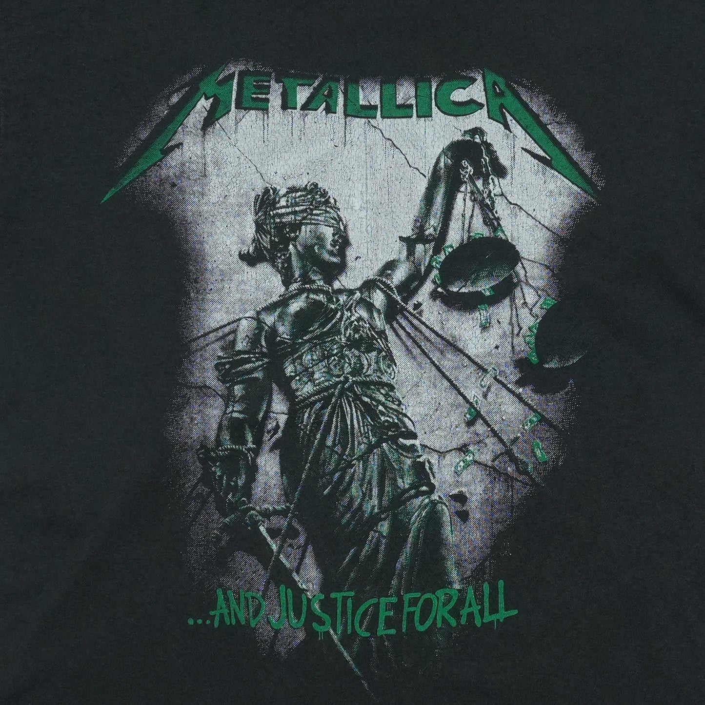 1988 Metallica ...And Justice for All Shirt Front Graphic