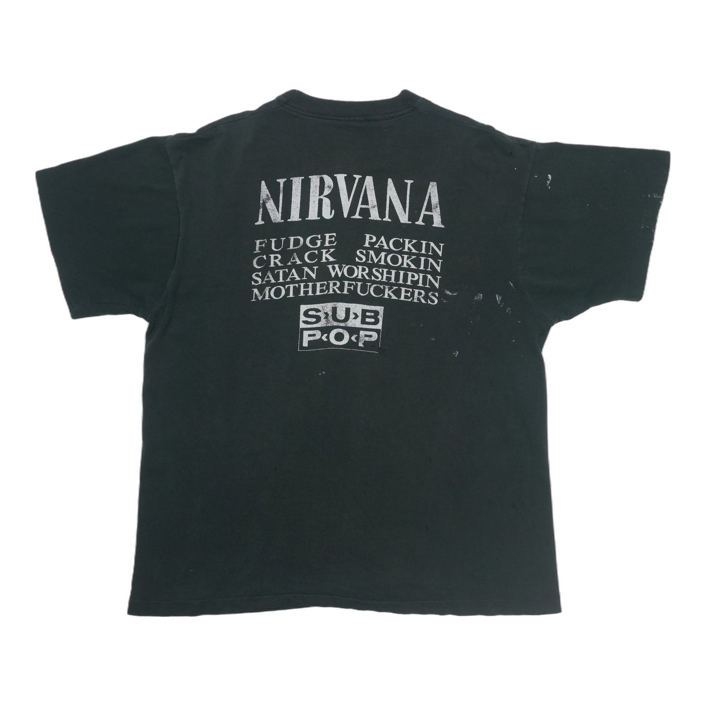 1990s Nirvana Vestibule Sub Pop Shirt Back