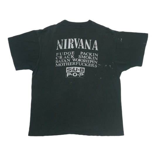1990s Nirvana Vestibule Sub Pop Shirt Back