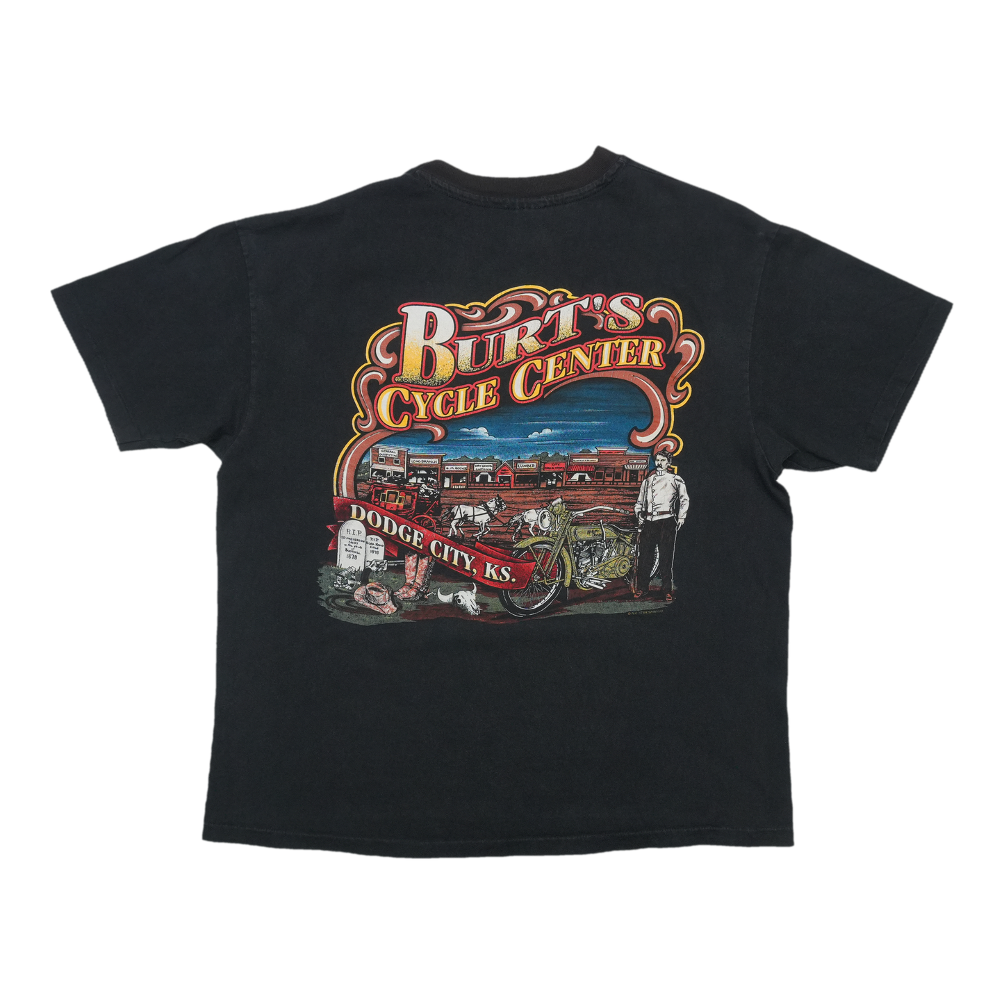 1990s Harley Davidson Live to Ride Eagle ShirtBack