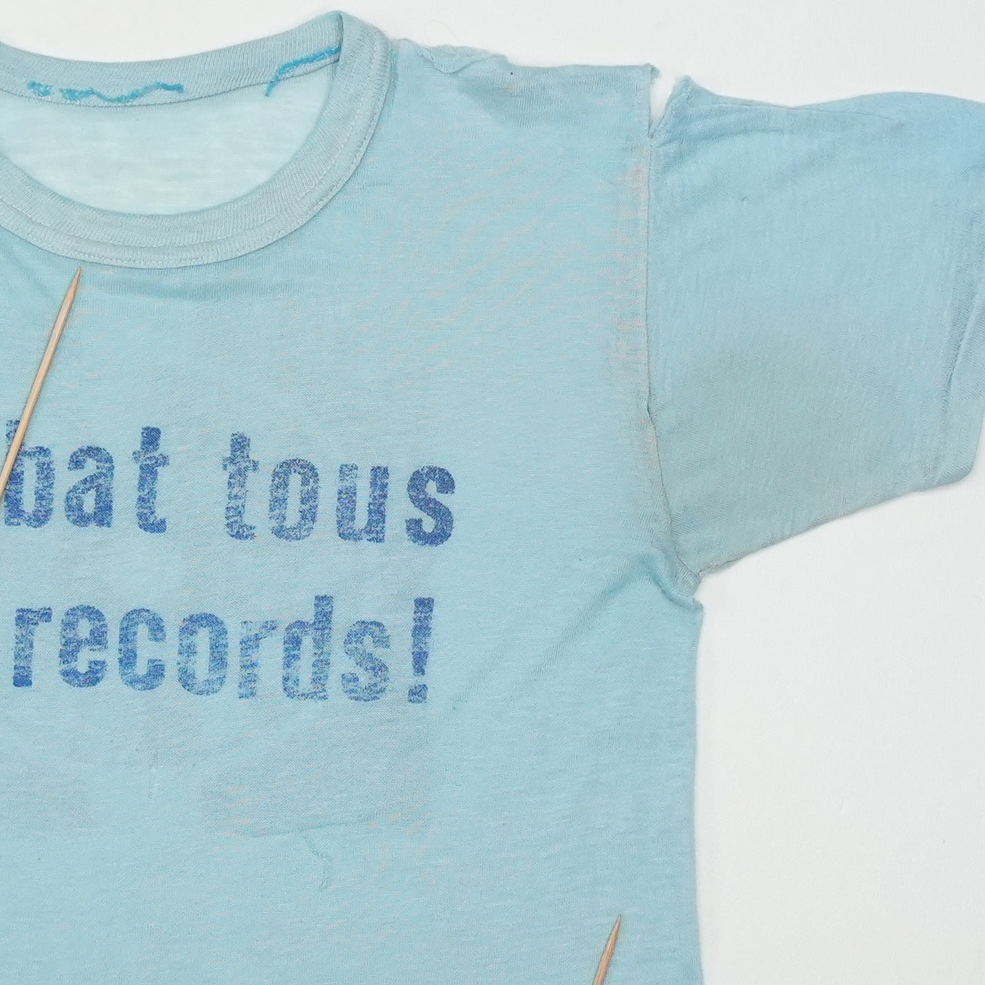 1970s On Bat Tous Les Records Shirt Detail 3