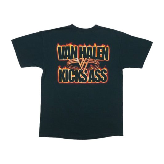 2000s Van Halen VH Kicks Ass Shirt Back