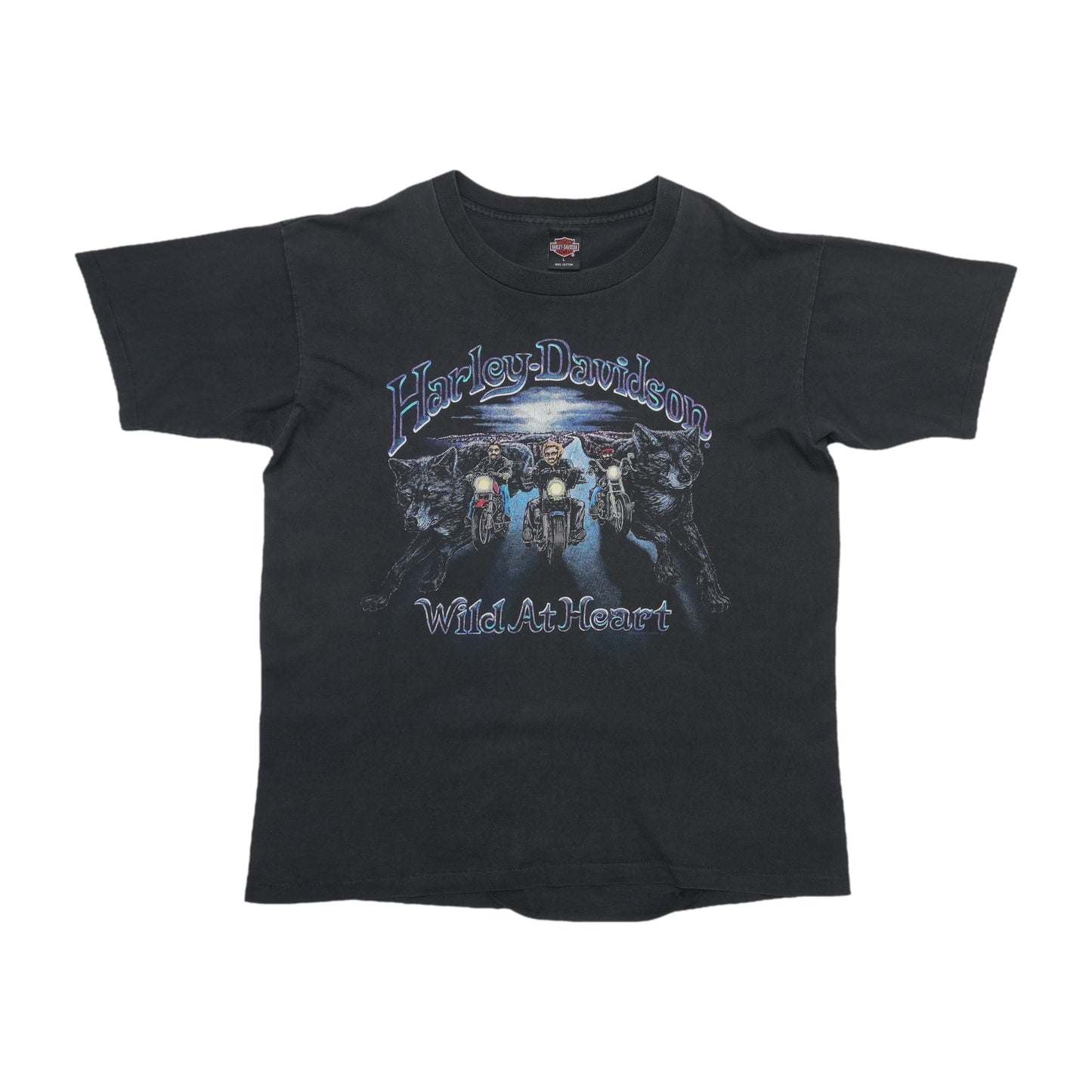 1990s Harley Davidson Englewood Colorado Wild At Heart Shirt Front