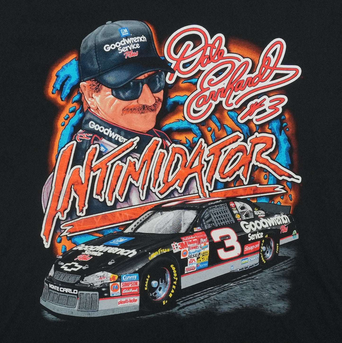 1990s Dale Earnhardt Intimidator Goodwrench Shirt Detail
