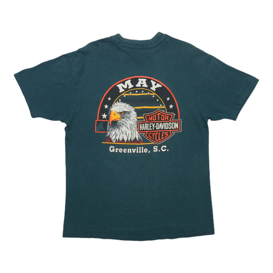 1994 Harley Davidson Eagle Greenville SC Shirt Back