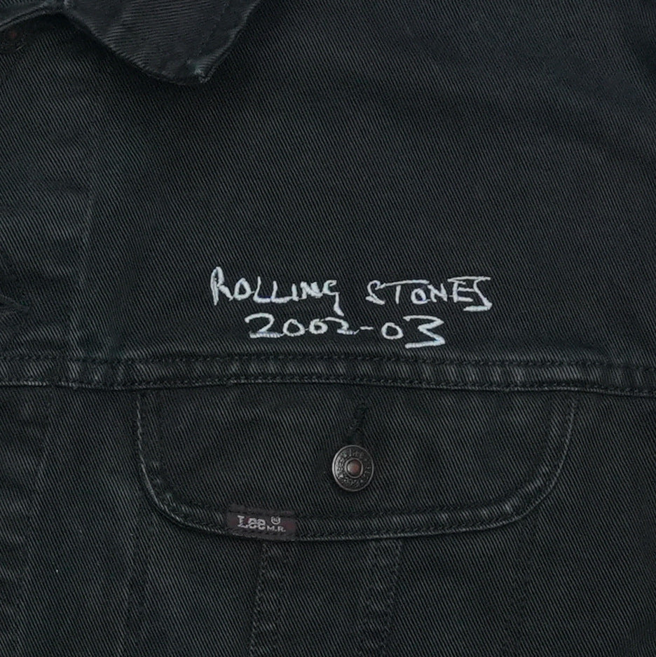2002 Rolling Stones World Tour Lee Denim Jacket Front Detail 1