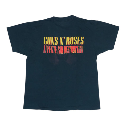 1988 Guns N Roses Appetite For Destruction Shirt Back