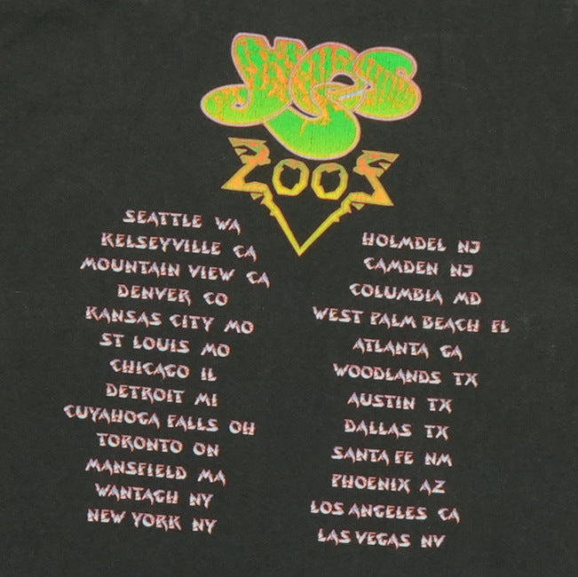 2002 Yes Tales From Topographic Oceans Tour Shirt
