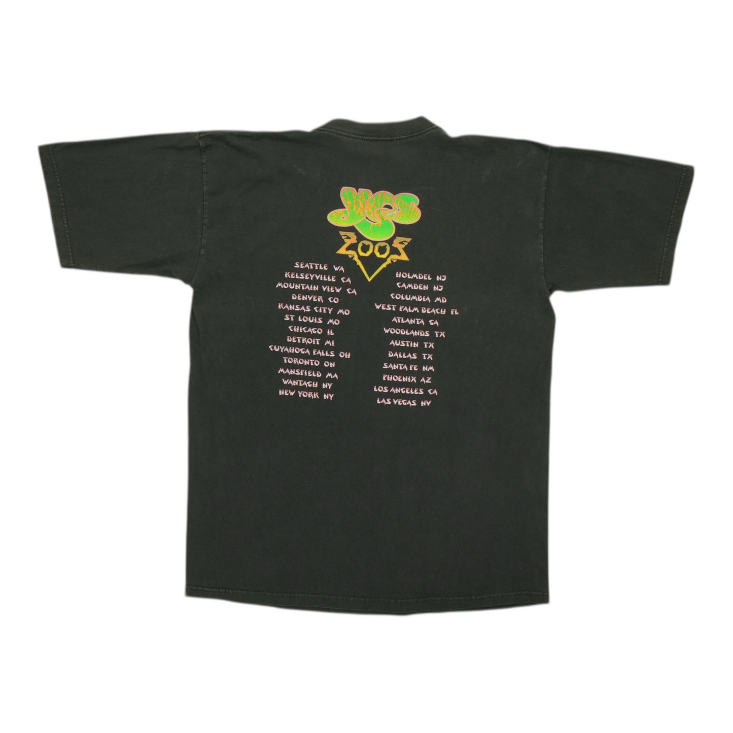 2002 Yes Tales From Topographic Oceans Tour Shirt