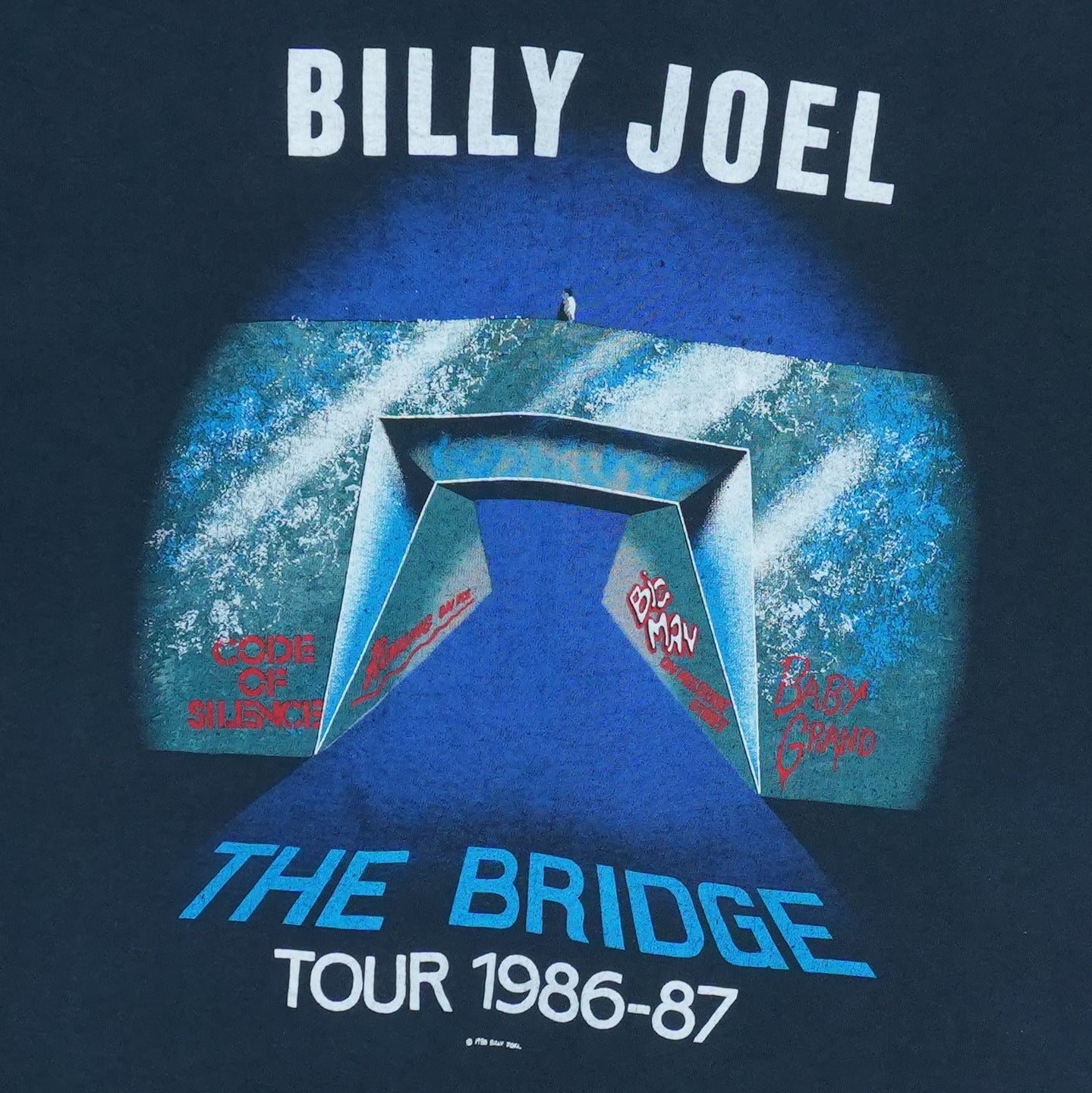 1986 Billy Joel The Bridge Tour Shirt