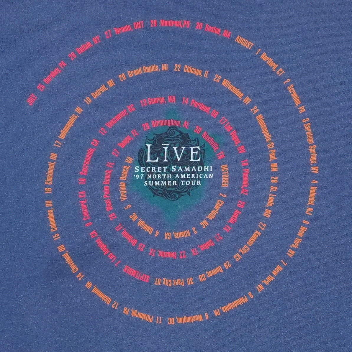 1997 Live Secret Samadhi Tour Shirt