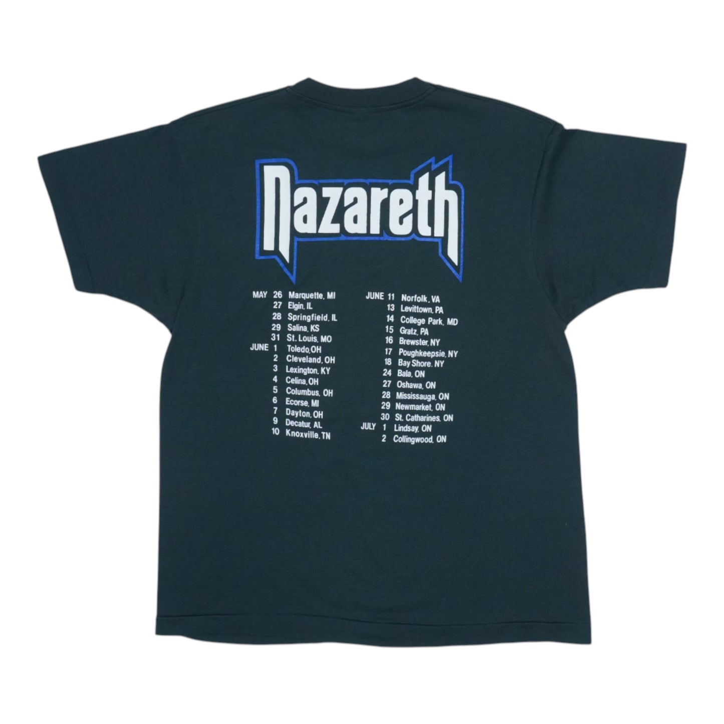 1988 Nazareth 20th Anniversary Fox Tour Shirt