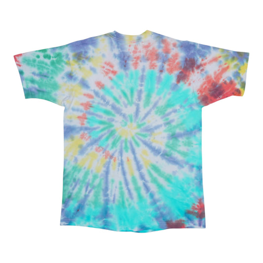 1993 Black Crowes High As The Moon Tie Dye Shirt Back