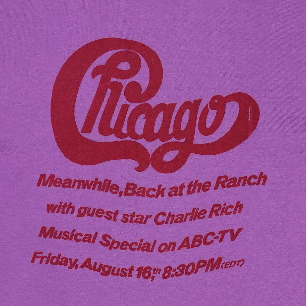 1974 Chicago Meanwhile Back At The Ranch ABC TV Special Shirt