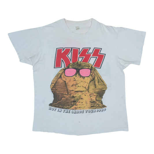 1990 Kiss Hot In The Shde Tour Shirt