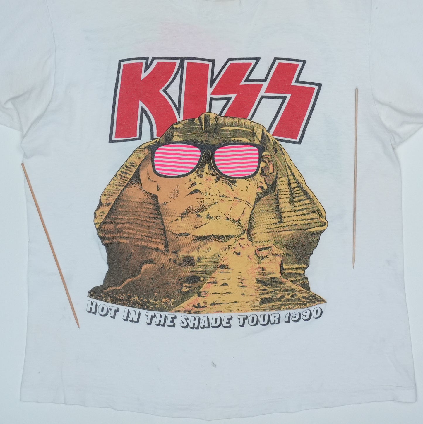 1990 Kiss Hot In The Shde Tour Shirt