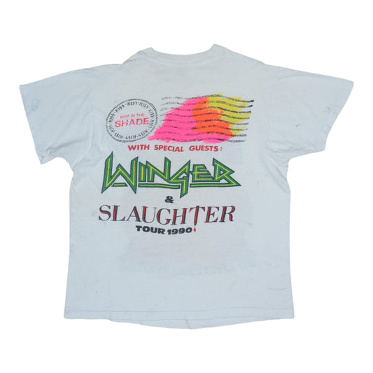 1990 Kiss Hot In The Shde Tour Shirt