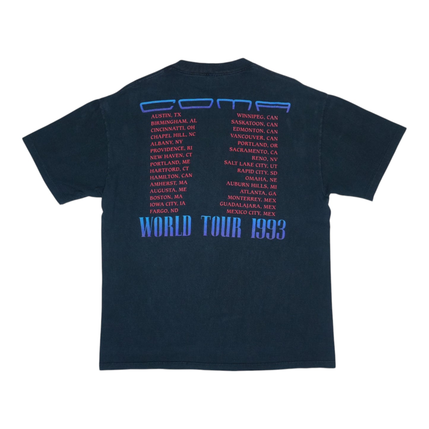 1992 Guns N Roses Coma Tour Shirt