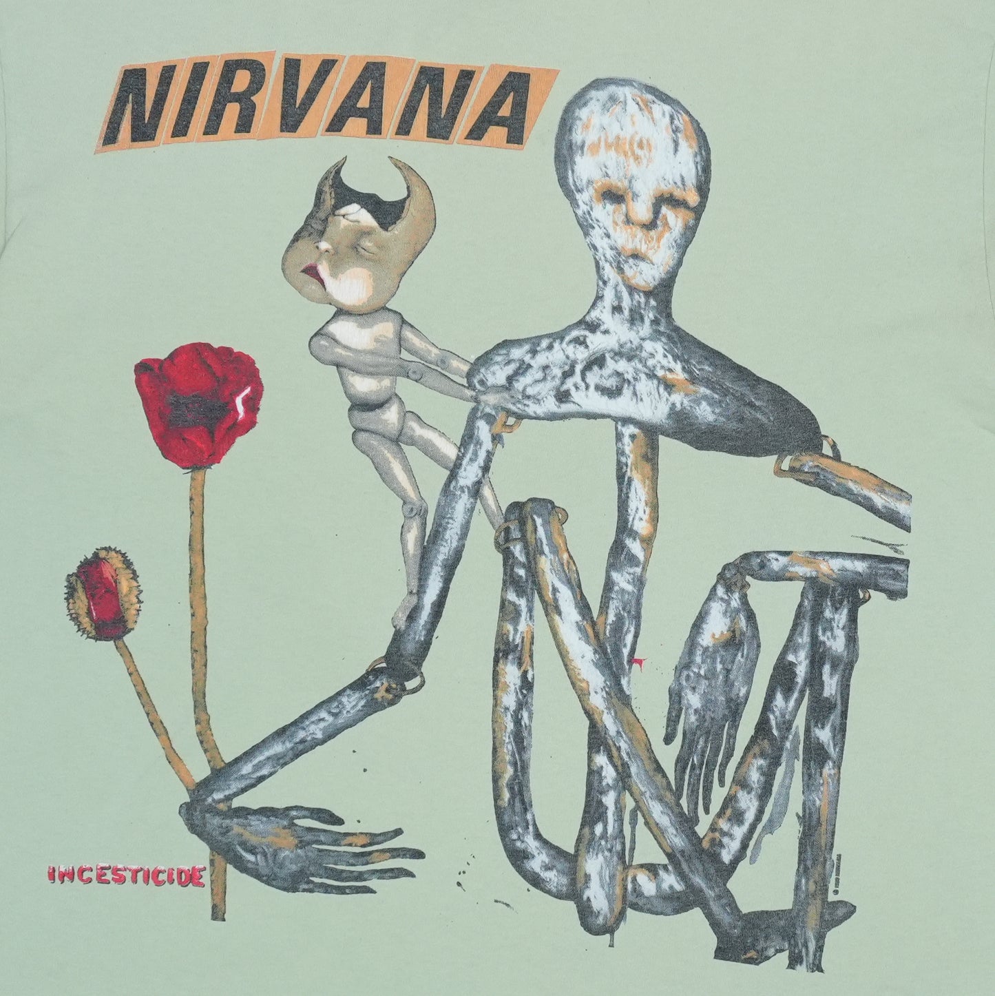 1993 Nirvana Incesticide Shirt Detail