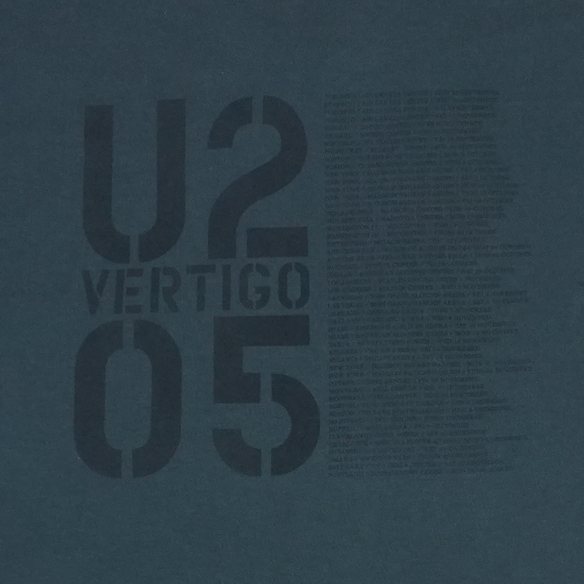 2005 U2 Dismantle Vertigo Tour Shirt