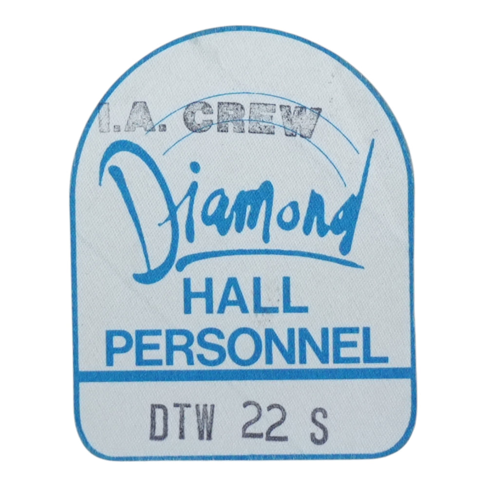 1982 Neil Diamond Tour Hall Personnel Backstage Pass