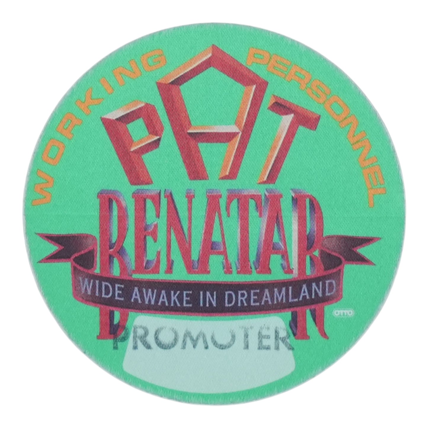 1988 Pat Benatar Wide Awake In Dreamland Working Personnel Pass