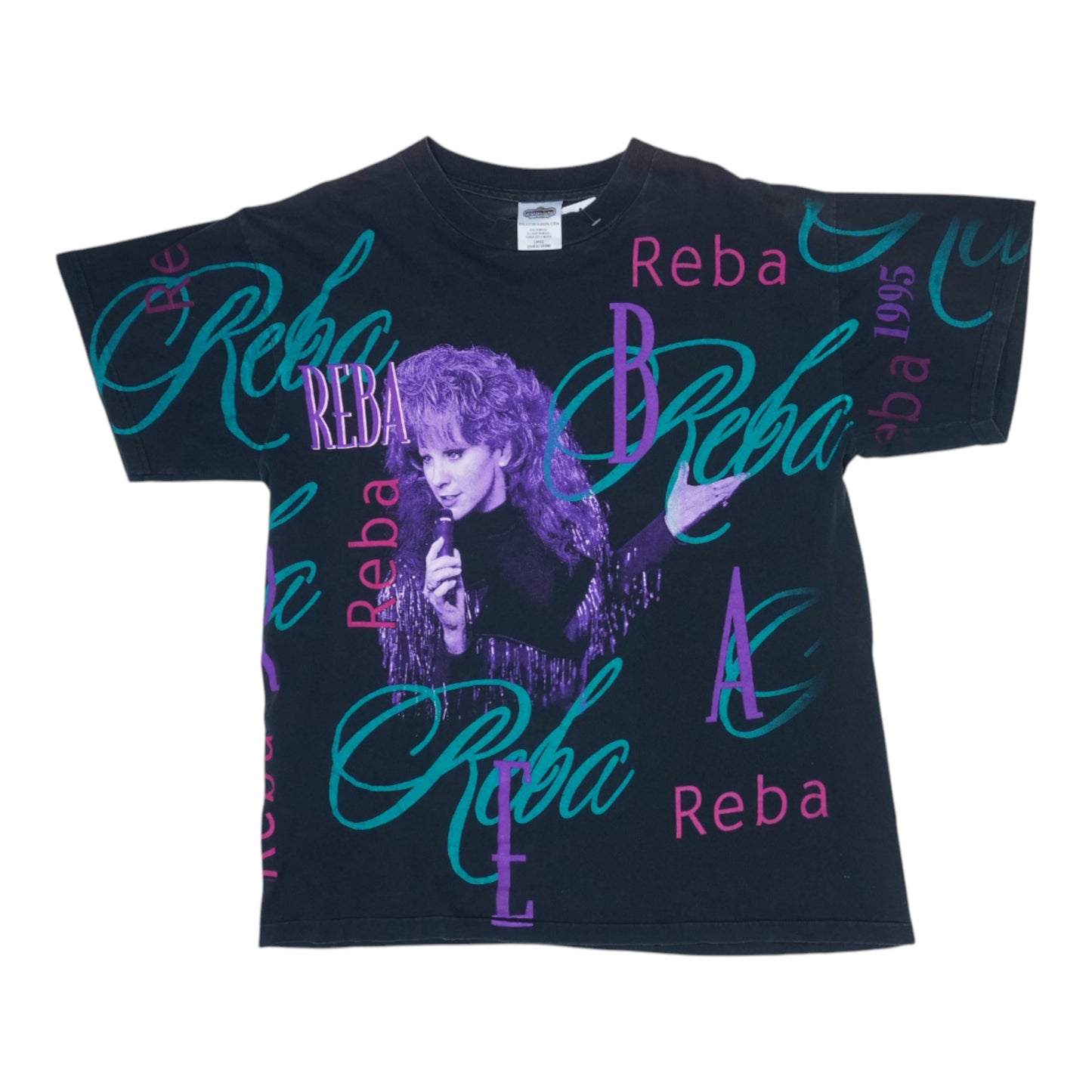 1995 Reba McEntire All Over Print Shirt