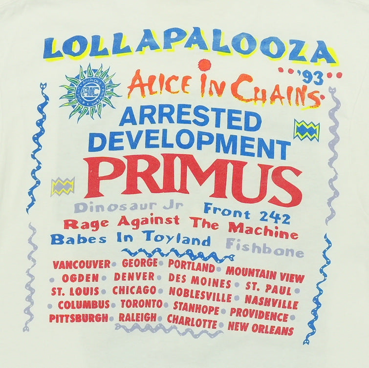 1993 Lollapalooza Music Festival Tour Shirt