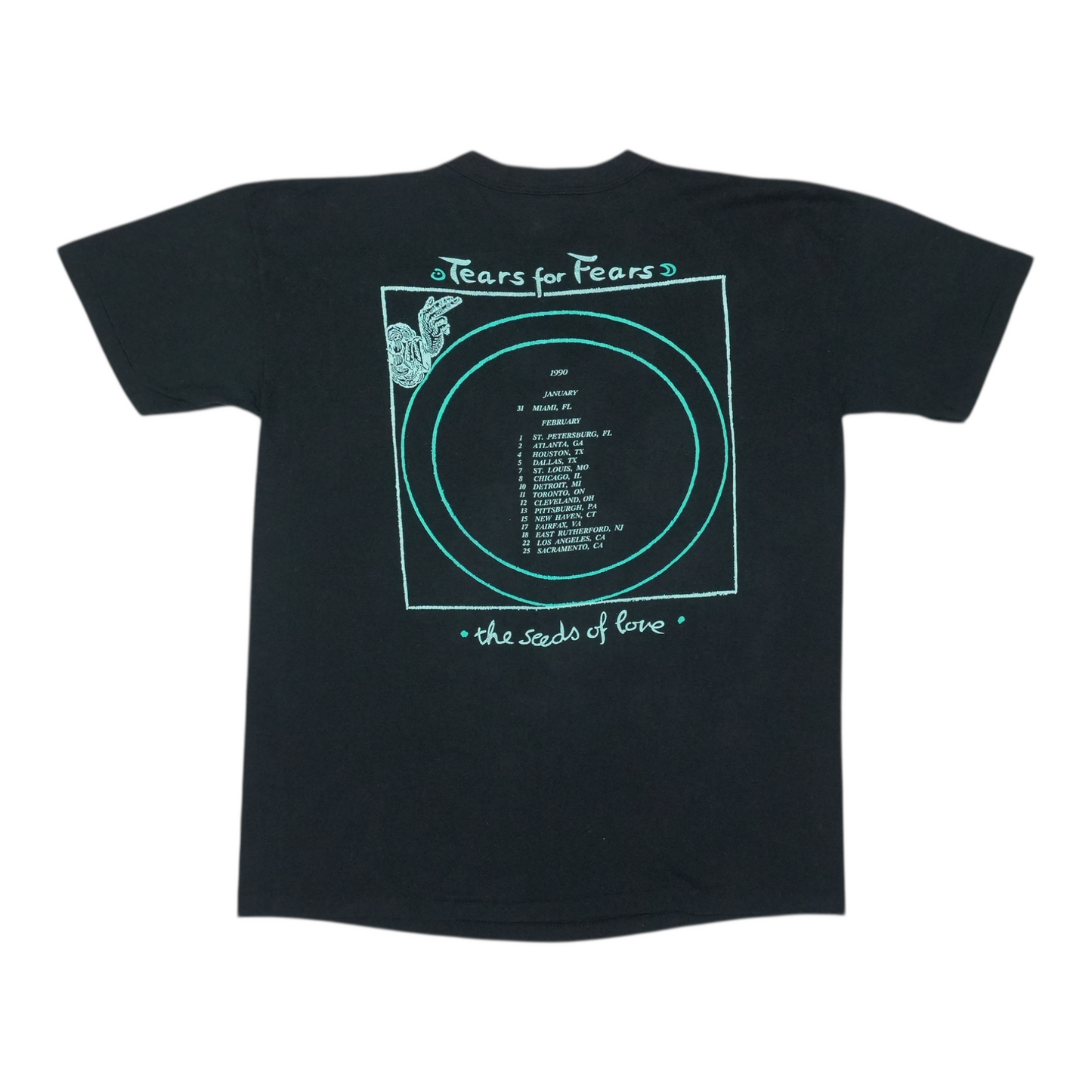 1990 Tears For Fears Seeds Of Love Tour Shirt