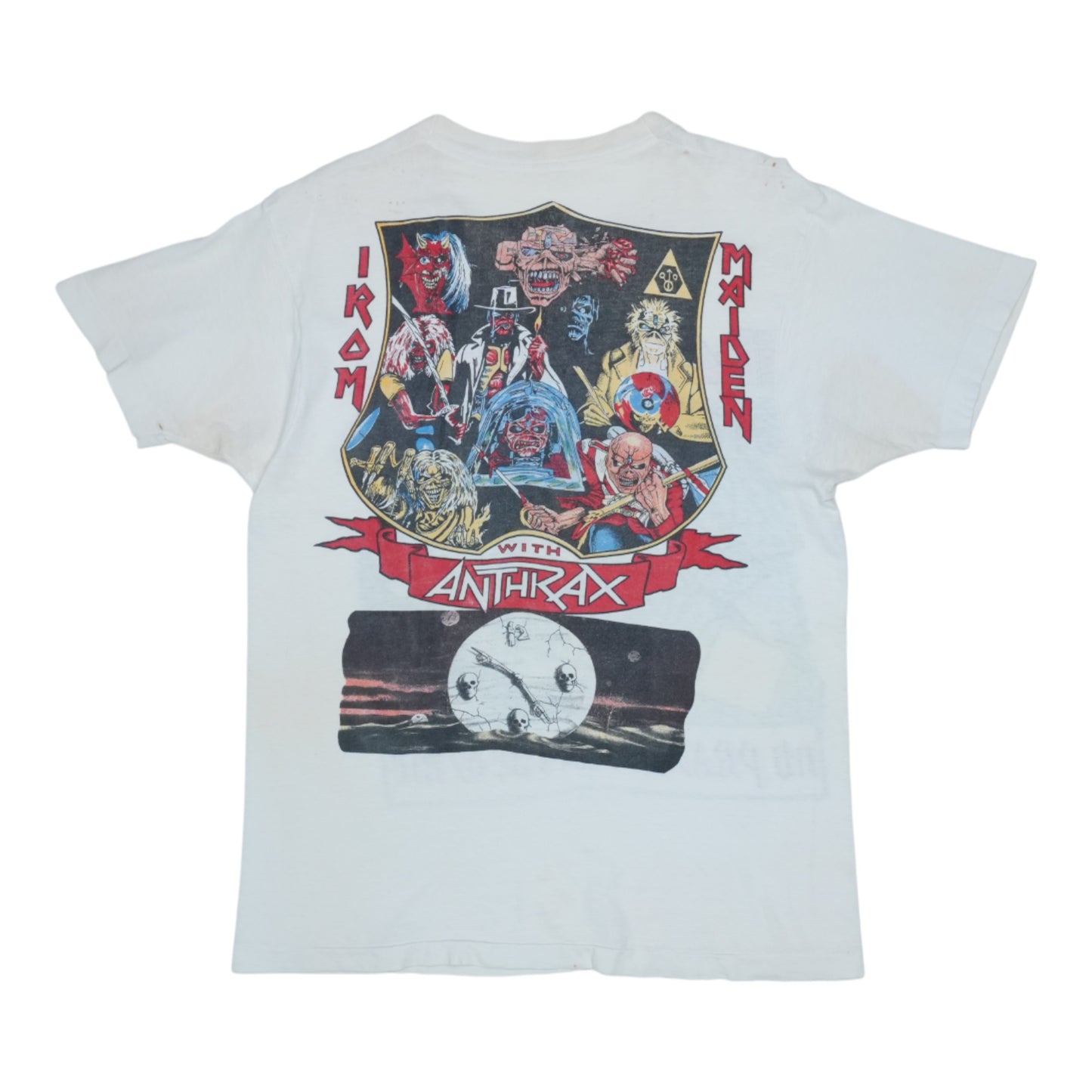 1990 Iron Maiden No Prayer For The Dying Tour Shirt