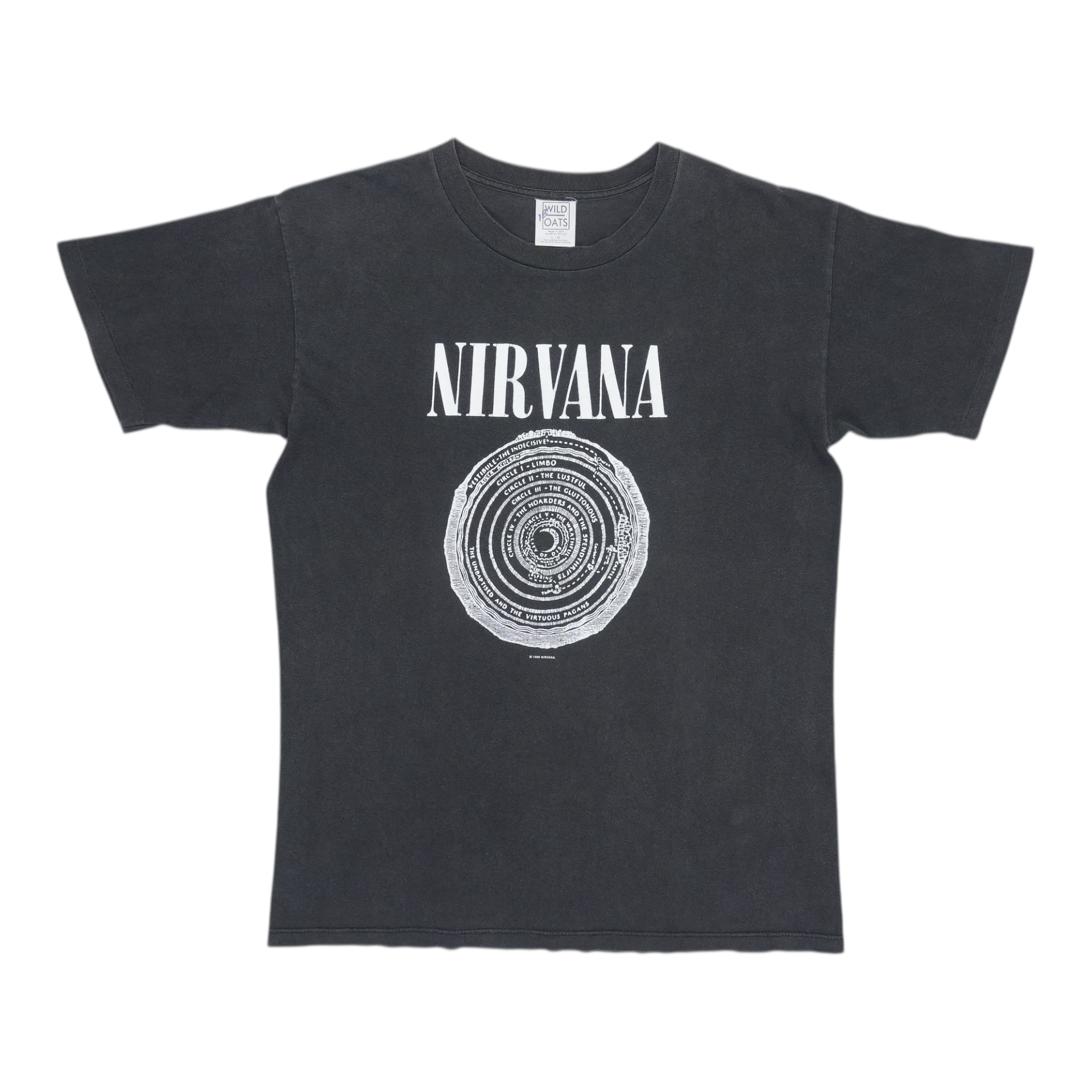 NIRVANA 1996 サークル Tシャツ 当時物 NIRVANA 1996 サークル Tシャツ