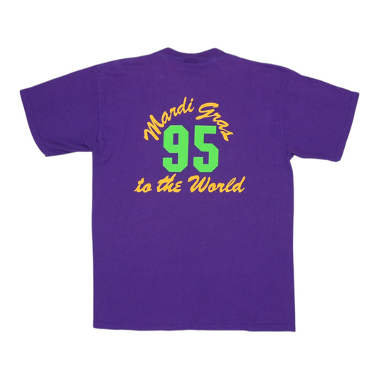 1989 Neville Brothers New Orleans Mardi Gras Shirt Back