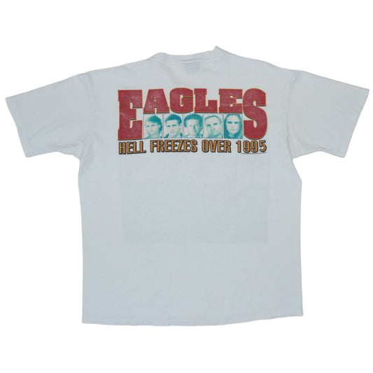 1995 Eagles Hotel California Hell Freezes Over Tour Shirt Back
