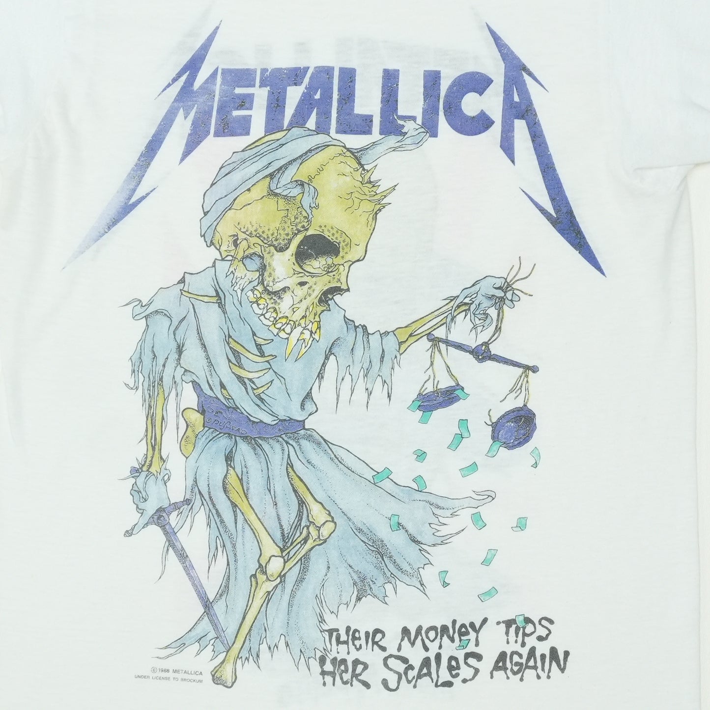 1988 Metallica Doris Shirt Detail