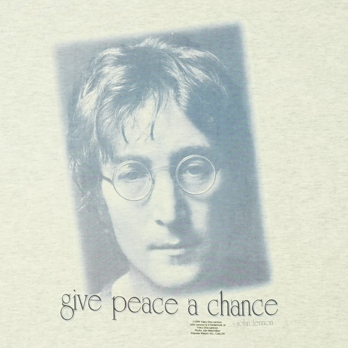 1999 John Lennon Give Peace A Chance Shirt Detail