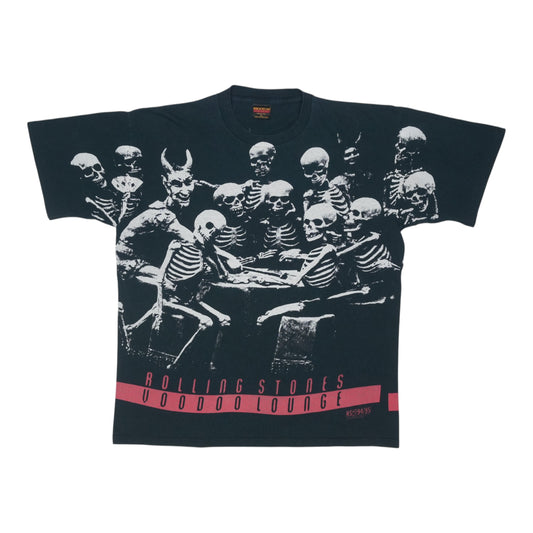 1994 Rolling Stones Voodoo Lounge All Over Print Shirt