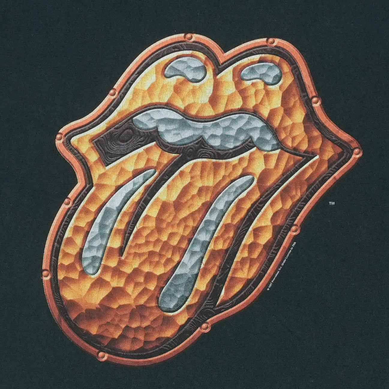 1997 Rolling Stones Bridges To Babylon Tour Shirt Detail